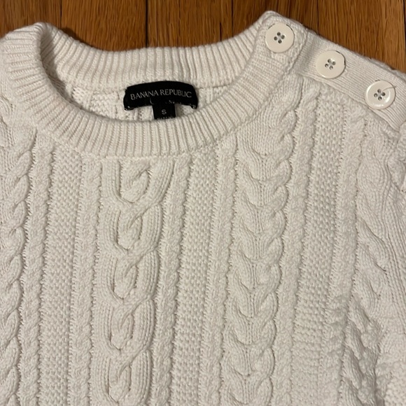 White cable knit sweater - Picture 2 of 2
